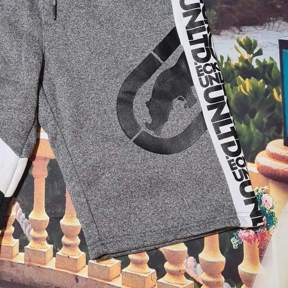 Ecko Gray Black Jogger Shorts Size Medium NWT - Picture 3 of 6